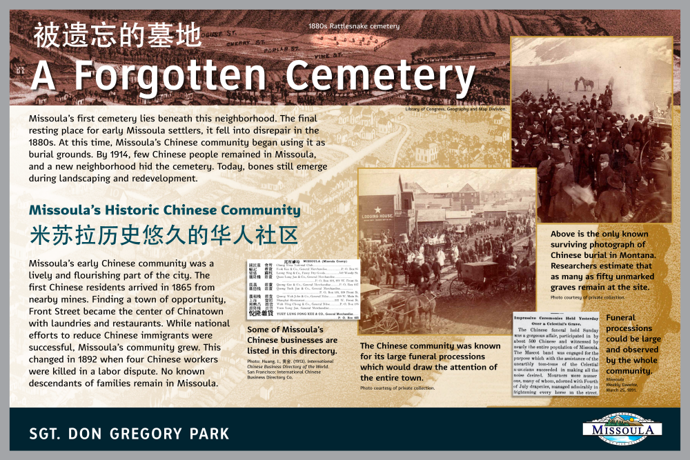 Chinese Cemetery Interpretive Panel 